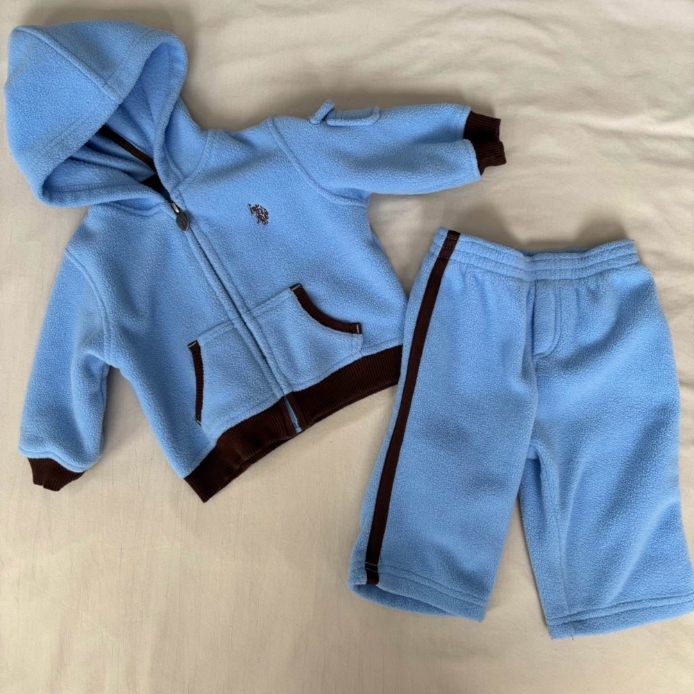 Polo Ralph Lauren Blue Fleece Kids Tracksuit